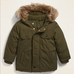 Old Navy Unisex Faux Fur Trim Hooded Parka